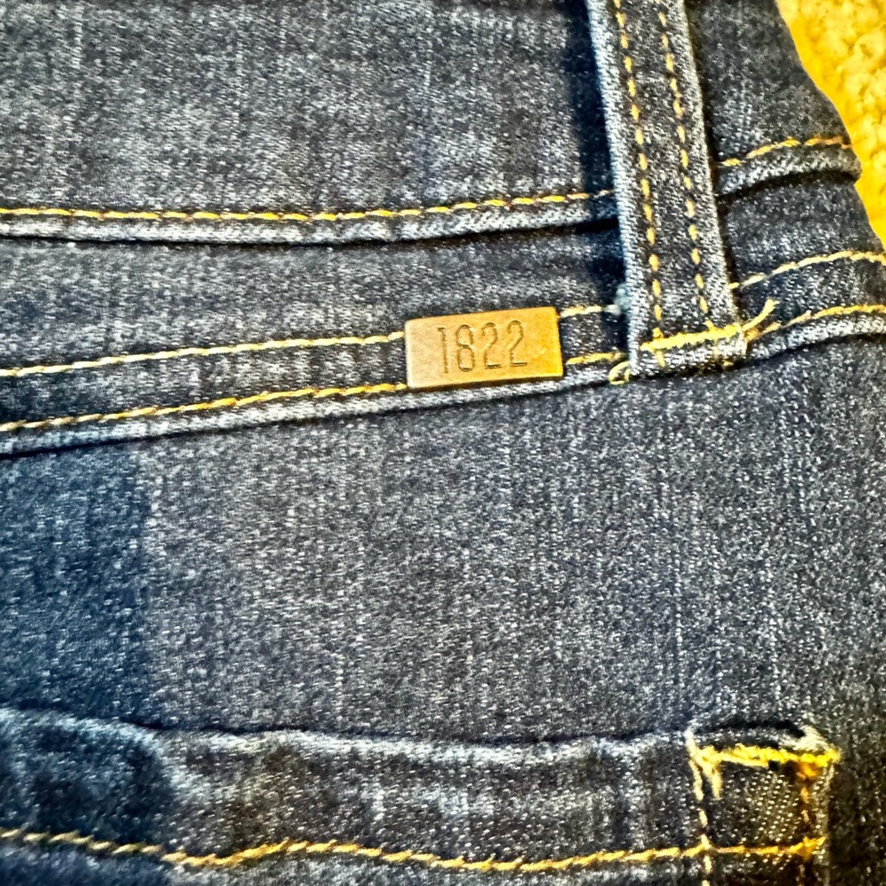 1822 Denim Dark Blue Jean Shorts - Picture 6 of 6